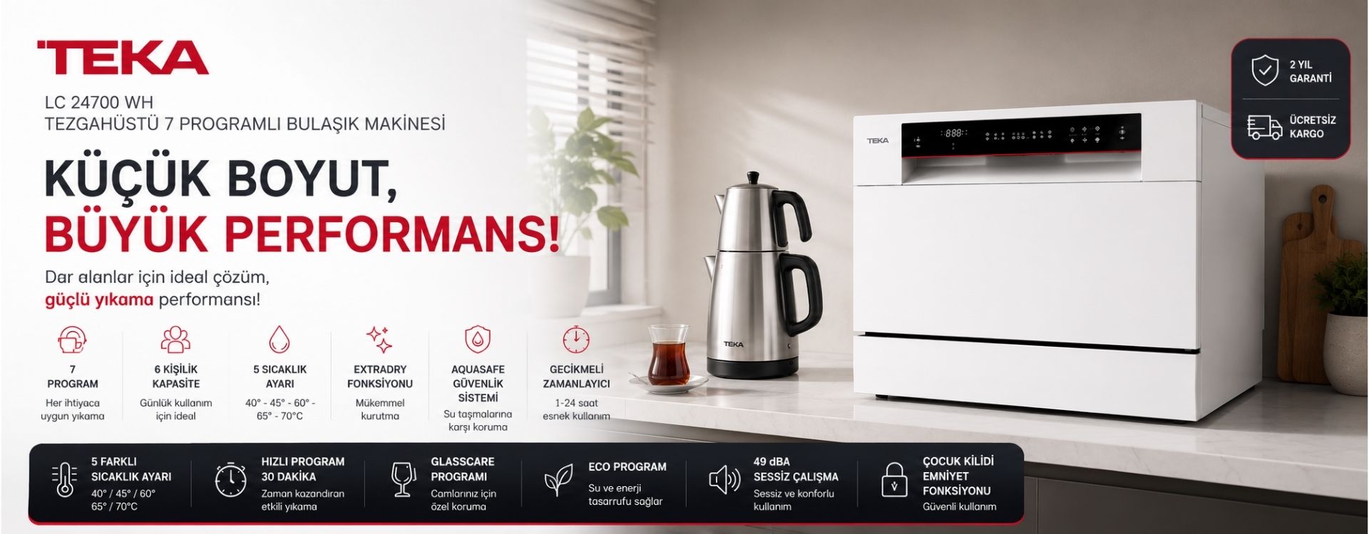 LC 24700 TEZGAH ÜSTÜ BULAŞIK MAKİNESİ