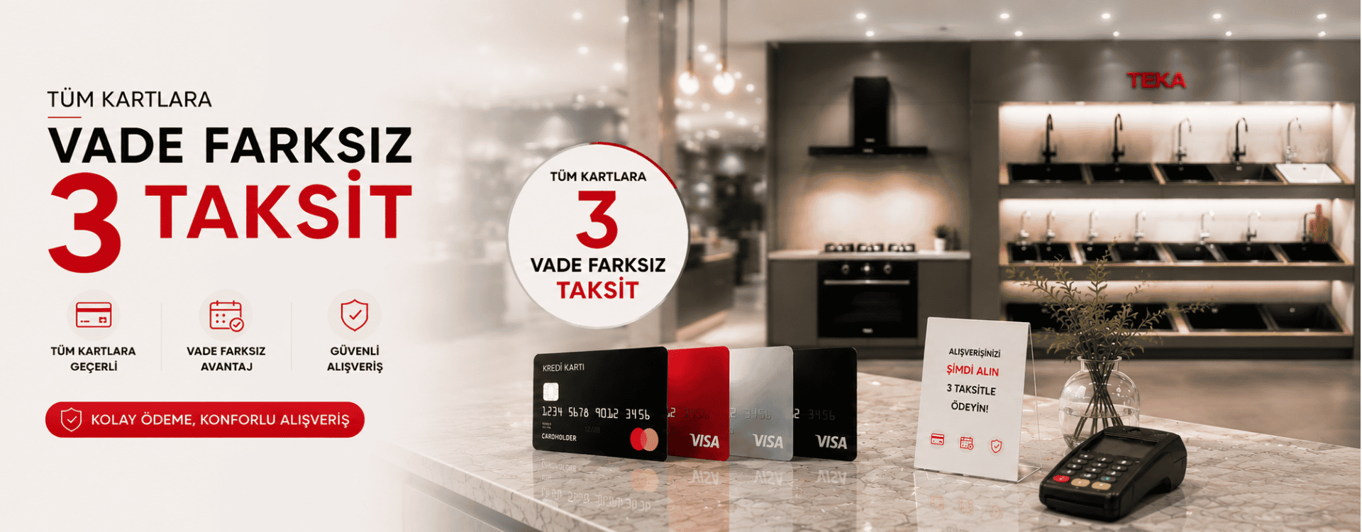 VADE FARKSIZ 3 TAKSİT