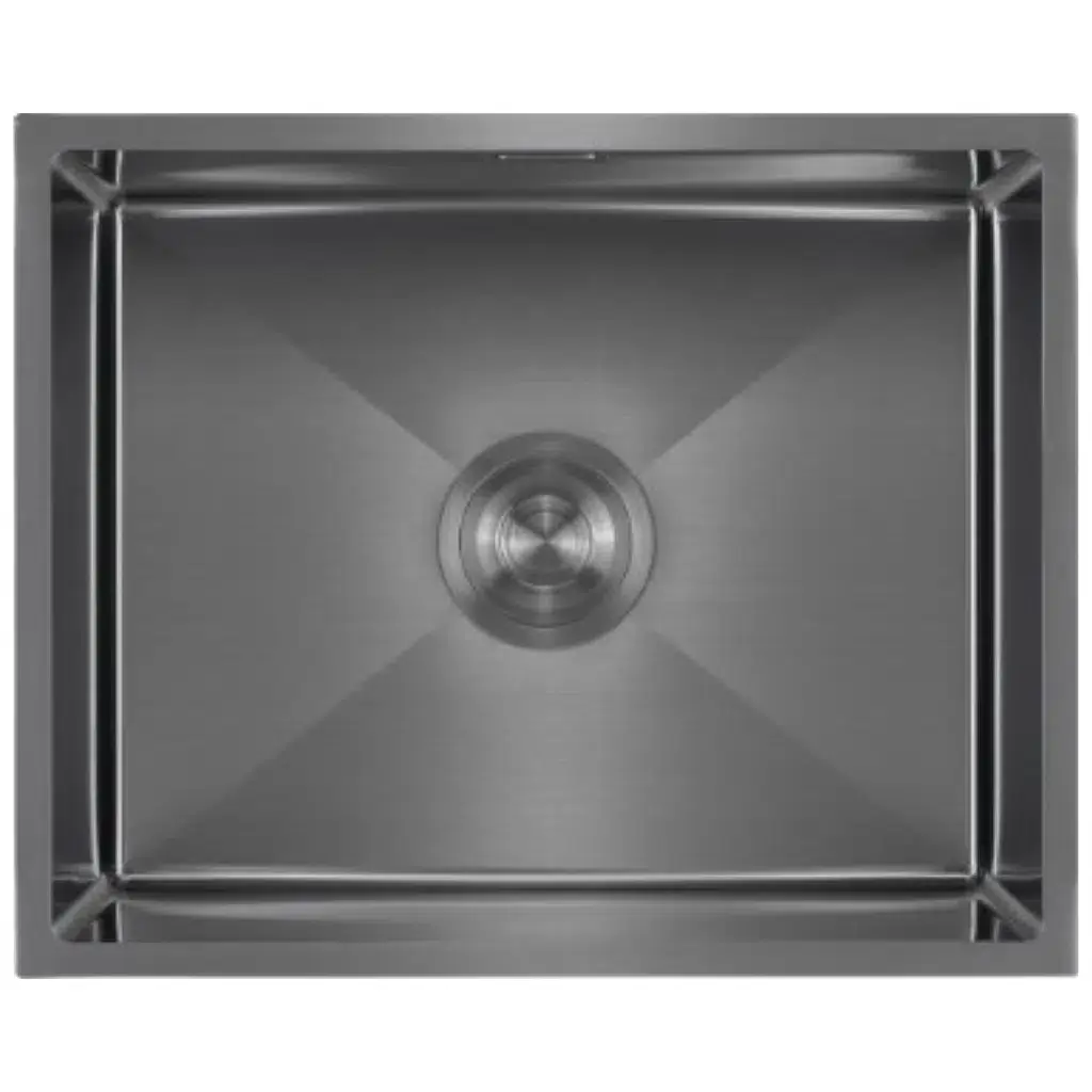 IVENTO - NANO SİYAH 54 CM TEZGAHALTI / TEZGAHÜSTÜ PASLANMAZ ÇELİK EVİYE 540*440*210