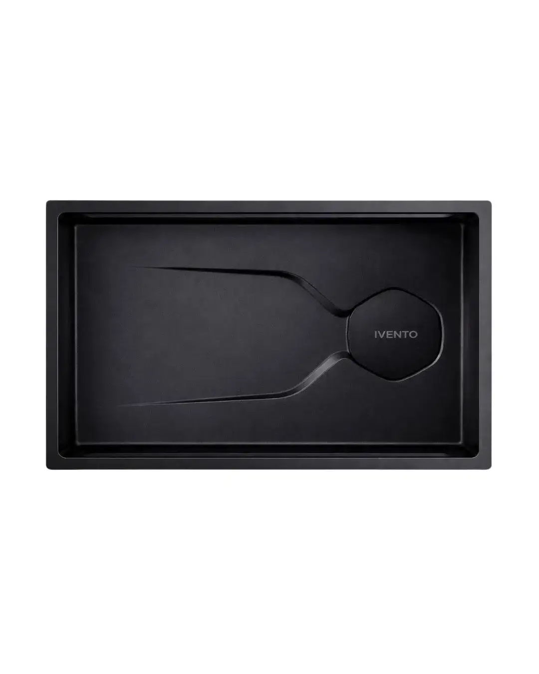 IVENTO - PVD MATTE BLACK 75 CM TEZGAHALTI / TEZGAHÜSTÜ PASLANMAZ ÇELİK EVİYE SET 750*430*223