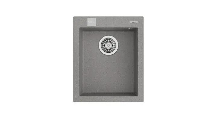 TEKA FORSQUARE 34.40 TEZGAH ÜSTÜ STONE GRİ GRANİT MUTFAK EVYESİ