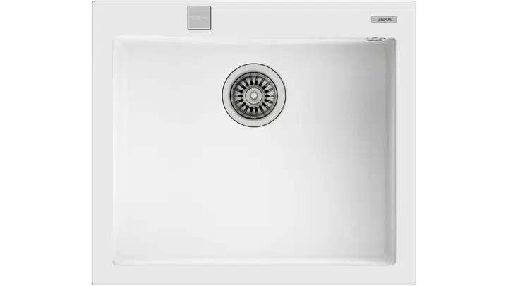 TEKA FORSQUARE 50.40 TEZGAH ÜSTÜ BEYAZ GRANİT EVYE