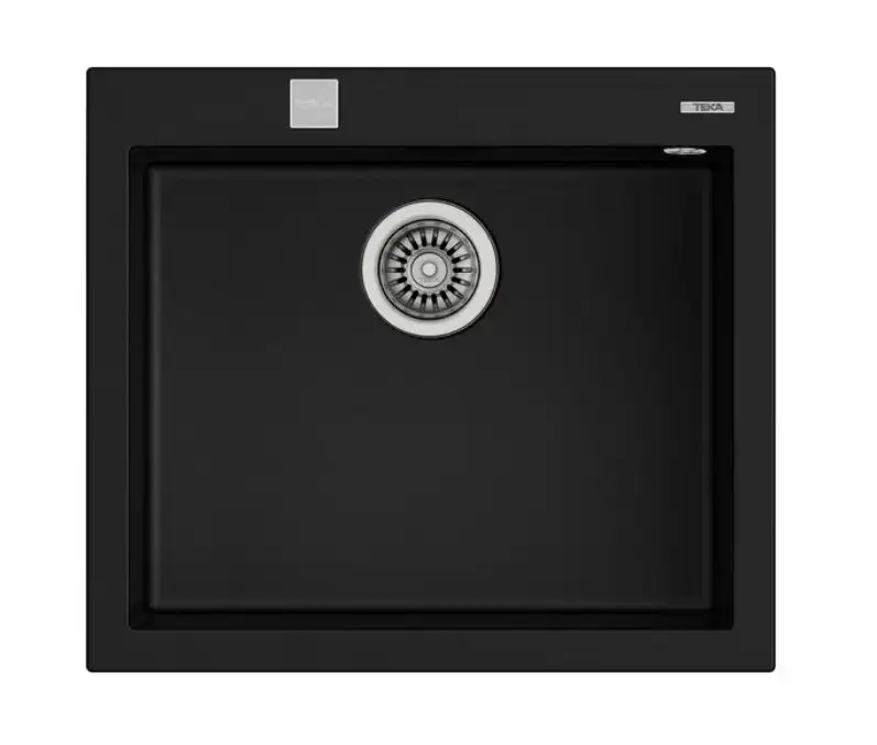 TEKA FORSQUARE 50.40 TEZGAH ÜSTÜ SİYAH GRANİT EVYE