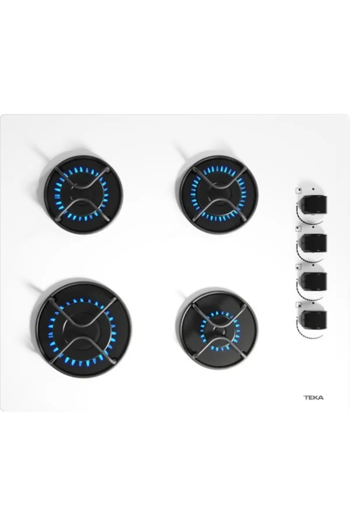 TEKA GBE 64002 WH BEYAZ 4 GÖZLÜ 60 CM. ANKASTRE CAM OCAK