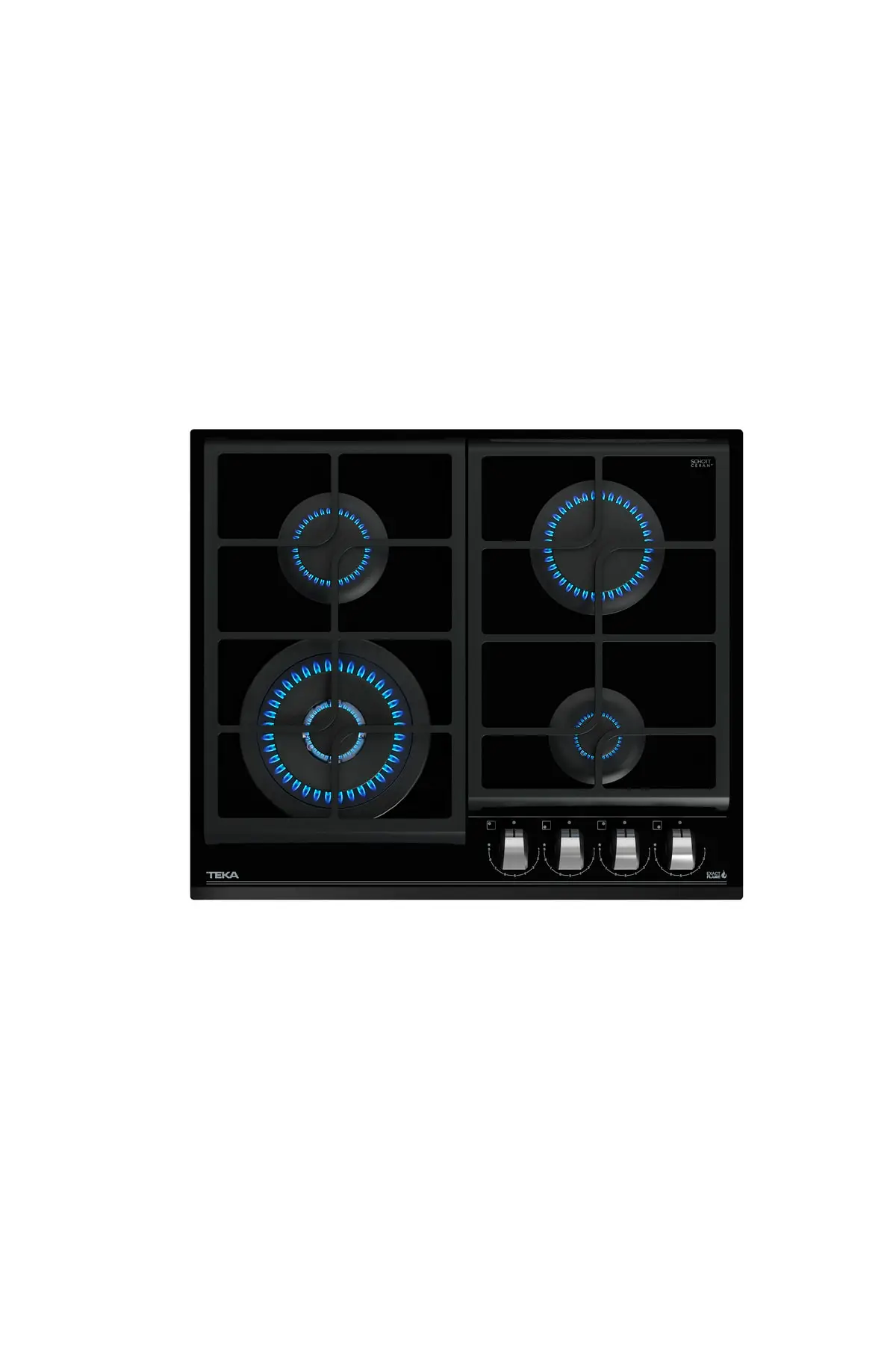 TEKA GZC 64320 BK SİYAH 60 CM. EXACTFLAME ANKASTRE OCAK