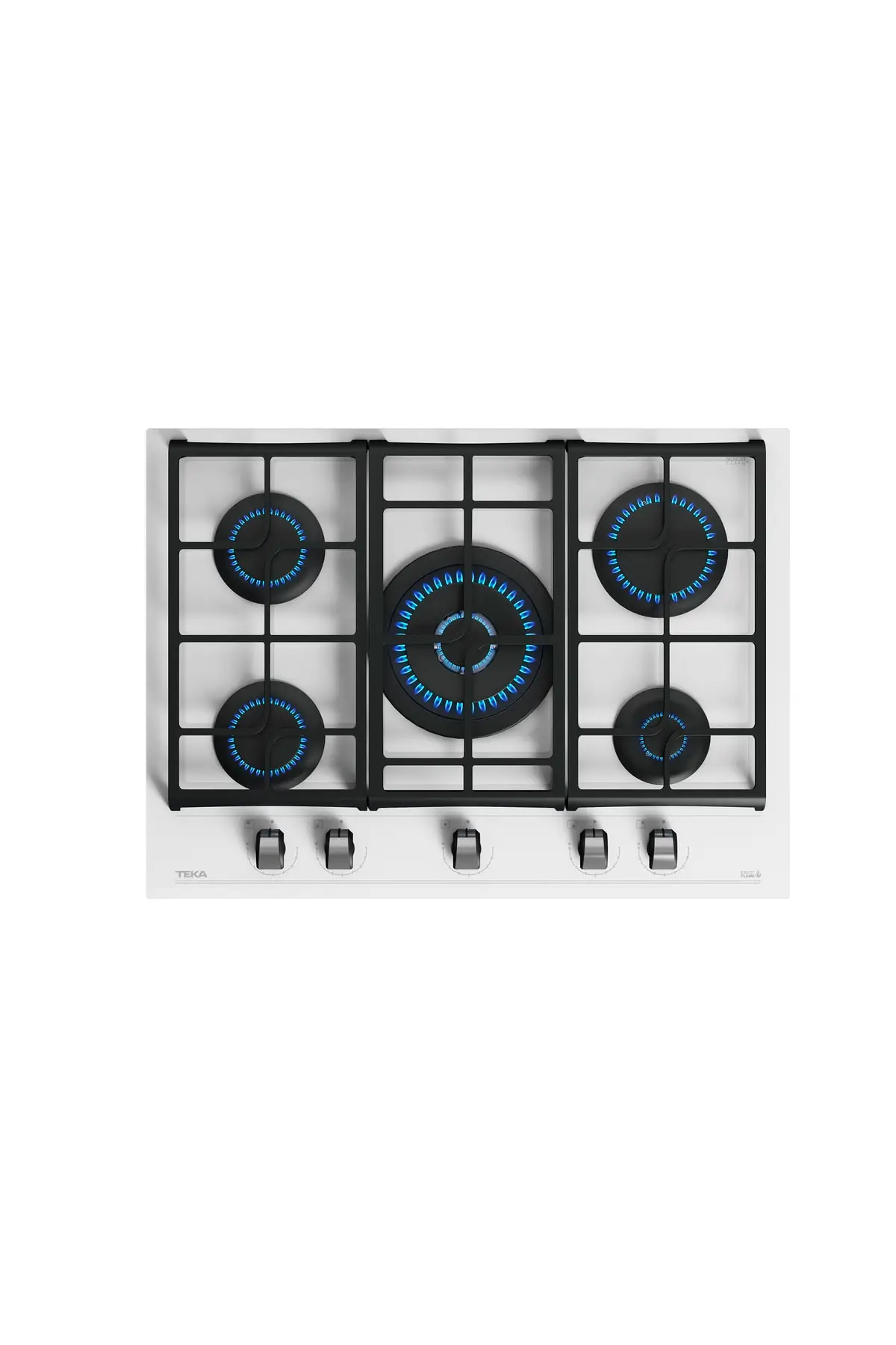 TEKA GZC 75330 WH EXACTFLAME 5 GÖZLÜ BEYAZ CAM 70 CM ANKASTRE GAZLI OCAK