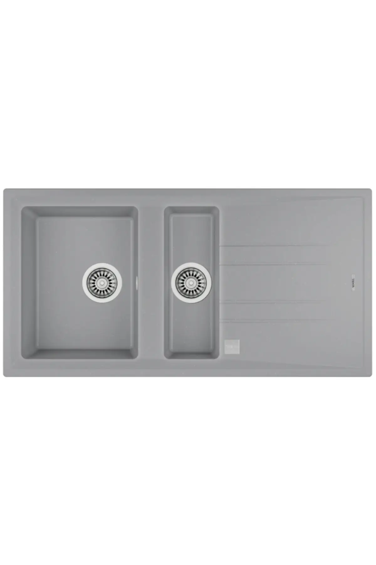 TEKA STONE 60 B-TG TEZGAH ÜSTÜ METALİK GRİ GRANİT EVİYE